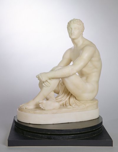 Un boxeador griego esperando su turno, c.1838 de Joseph Gott
